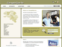 Tablet Screenshot of garagewijzer.be